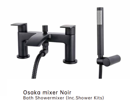 iCladd Osaka Mixer Noir Bath Shower Mixer